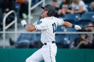 AquaSox belt three homers, but fall in extras in home opener