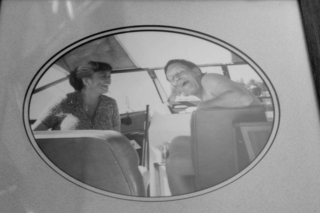 The original owners of Freeland Cafe, Virina and Bob Bryant, enjoyed boating when not running the restaurant. Three of their daughters kept it going for decades before recently selling it. (Family photo)