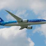 Boeing 787-9 Dreamliner performs his demonstration flight June 17 at Paris Air Show in Le Bourget, east of Paris, France. (AP Photo/Michel Euler)