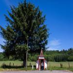 Shawn Shelton opens the door at the Wayside Chapel on U.S. 2. (Olivia Vanni / The Herald)