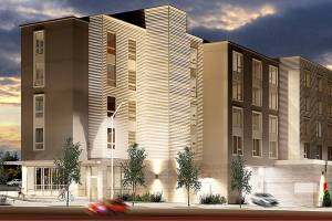 Planning for a 124-unit student housing building on north Broadway near Everett Community College is underway. (Koz Development)