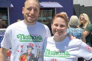 Marysville woman a hot dog when it comes to eating