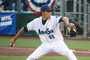 Then dazzles on mound, but AquaSox fall to Hawks 4-1