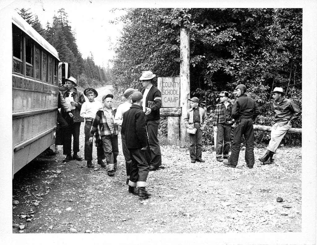 Children begin to arrive at Camp Silverton in an undated photo. (Courtesy Larry ODonnell)