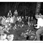 Children sit around a campfire at Camp Silverton in an undated photo. (Courtesy Larry ODonnell)