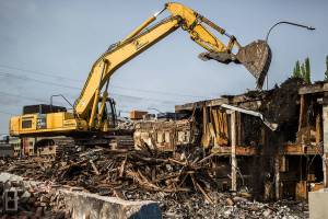 Demolition moving fast on historic Judd & Black building