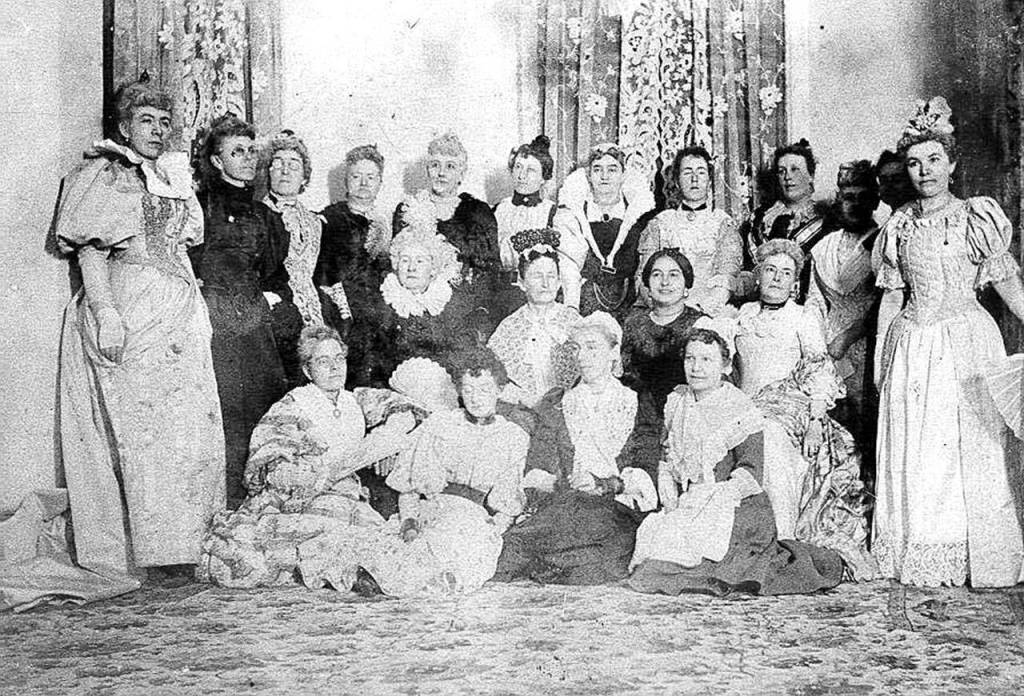 The Everett Womans Book Club, a group that founded the citys library, in 1895. (Everett Public Library)