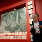 Ed Hardy speaks during a media preview of Ed Hardy: Deeper than Skin at the de Young Museum in San Francisco. (AP Photo/Jeff Chiu)