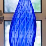 Micajah Bienvenus sculpture, Woven Blue, was created using PETG plastic and a 3-D printer.