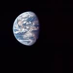 This July 17, 1969 photo made available by NASA shows the Earth as the Apollo 11 mission travels toward the moon. Its estimated that about 600 million people around the world watched as Neil Armstrong and Buzz Aldrin landed on the moon in 1969. (NASA via AP)