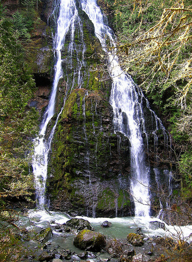 The Boulder River waterfall trail is an easy stroll for hikers of all ages. (Craig Romano)