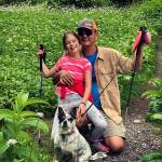 Together with James the dog, Everett residents Hazel Loerch and her dad, Jerry Weatherhogg, stroll up the trail to Independence Lake off of the Mountain Loop Highway. (Jessi Loerch)