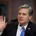 FBI Director Christopher Wray testifies before the Senate Judiciary Committee on Capitol Hill in Washington on Tuesday. (AP Photo/Susan Walsh)