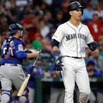 Odor homers twice, Rangers pound Mariners