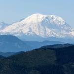 Mount Rainier looms large on the Mount Margaret trail near Snoqualmie Pass. (Kevin Clark / The Herald)