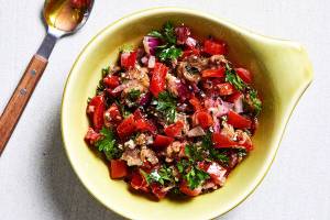 Silky and smoky grilled eggplant salad makes a sumptuous side