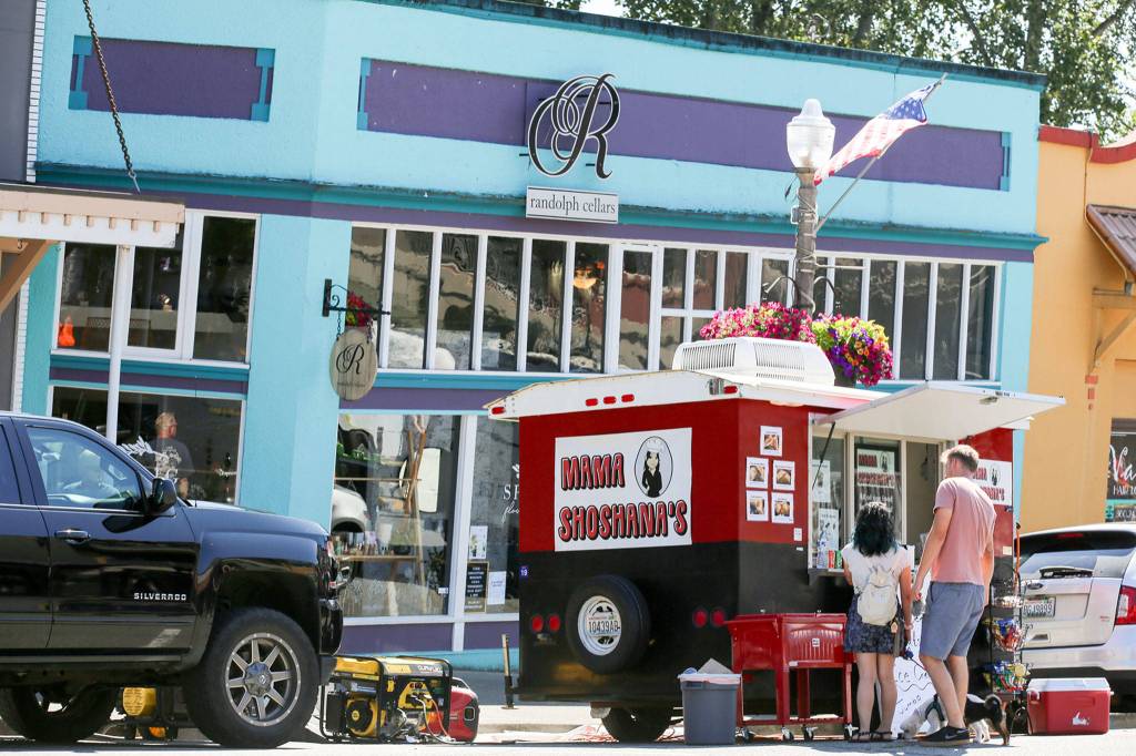 Mama Shoshanas food truck during Kla-Ha-Yah Days in Snohomish last month. (Kevin Clark / The Herald)