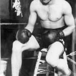 Dode Bearcat Bercot, shown here in a publicity shot, claimed the Pacific Coast lightweight title in 1923 and inspired Monroe High School to name its athletic teams the Bearcats. (Monroe Historical Society & Museum)