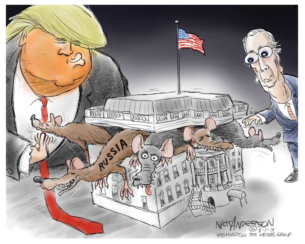 Editorial cartoons for Sunday, Aug. 4