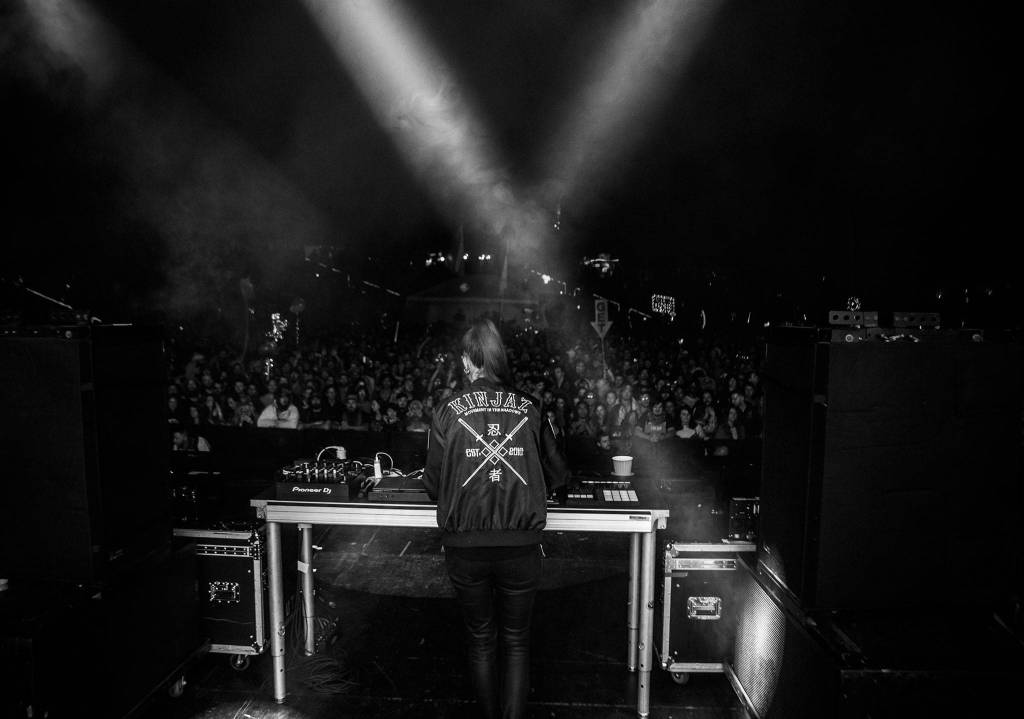 CloZee performs during the second day of Summer Meltdown on Saturday, Aug. 3, 2019 in Darrington, Wash. (Olivia Vanni / The Herald)