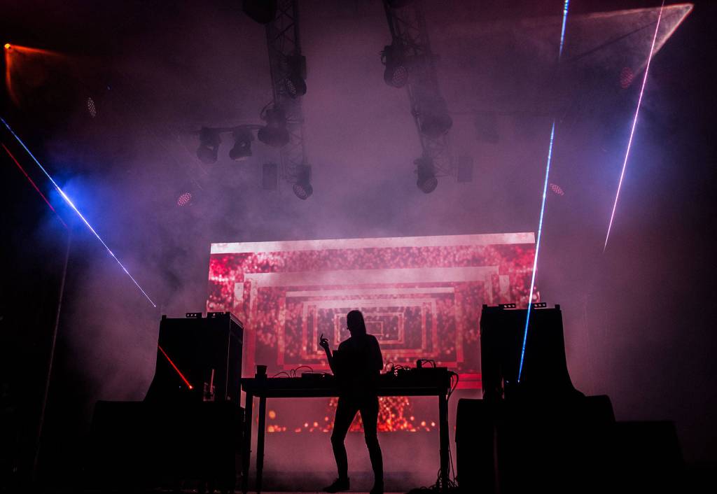 CloZee performs during the second day of Summer Meltdown on Saturday, Aug. 3, 2019 in Darrington, Wash. (Olivia Vanni / The Herald)