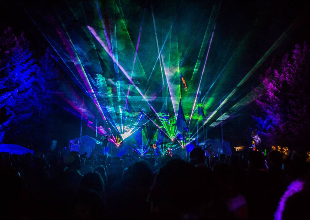 CloZee performs during the second day of Summer Meltdown on Saturday, Aug. 3, 2019 in Darrington, Wash. (Olivia Vanni / The Herald)