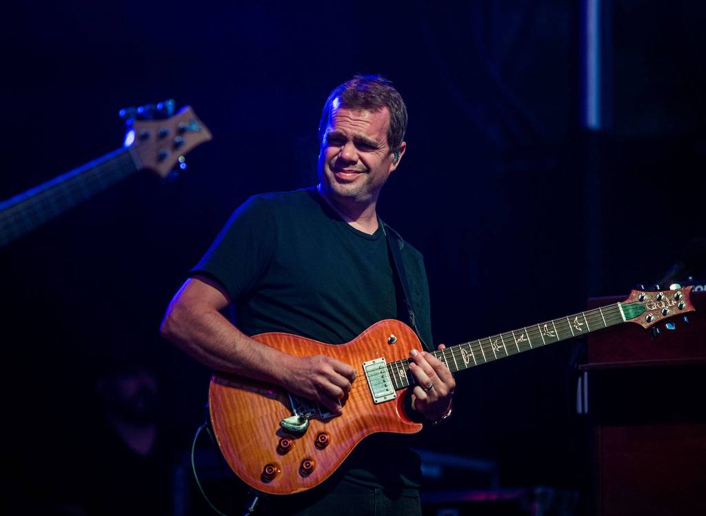 Umphreys McGee guitarist Brendan Bayliss performs during the second day of Summer Meltdown on Friday, Aug. 2, 2019 in Darrington, Wash. (Olivia Vanni / The Herald)