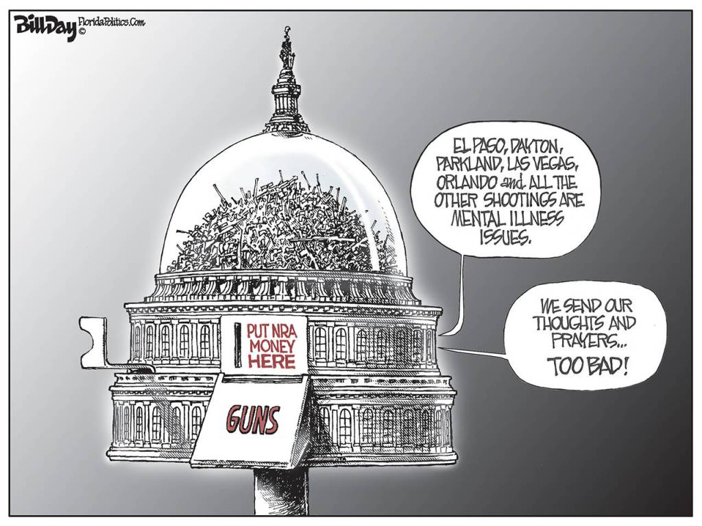 Editorial cartoons for Wednesday, Aug. 7