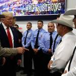 Protesters chant as Trump visits Dayton, El Paso