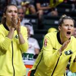 Scenes of the Seattle Storms final regular season home game against the Dallas Wind Thursday evening at Angel of the Wings in Everett on August 8, 2019. The Storm won 69-57. (Kevin Clark / The Herald)