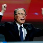In this April 27 photo, NRA Executive Vice President Wayne LaPierre speaks at the NRA Annual Meeting of Members in Indianapolis. (AP Photo/Michael Conroy, File)