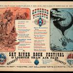 A poster from the Sky River Rock Festival and Lighter Than Air Fair, showing where tickets could be found, is in Seattles Museum of Pop Culture collection. (Courtesy Museum of Pop Culture)