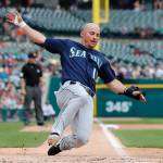 The Mariners Kyle Seager scores during the third inning of a baseball game the Tigers on Aug. 15, 2019, in Detroit. (AP Photo/Carlos Osorio)