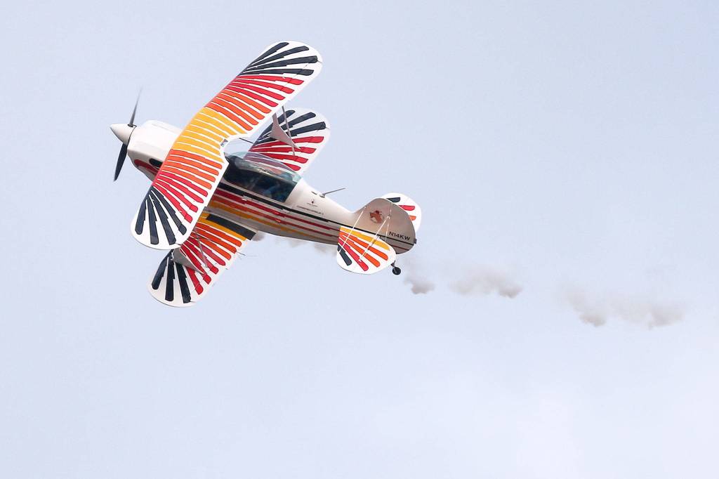 Scenes from the Arlington Fly-in at Arlington Municipal Airport on Friday evening. (Kevin Clark / The Herald)