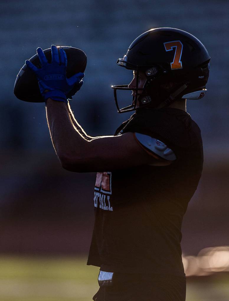 Eastern Washington-bound senior Efton Chism III caught 12 touchdown passes last season for the Bearcats. (Olivia Vanni / The Herald)