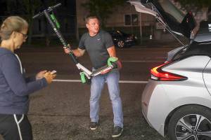 The nightly race to collect e-scooters in need of a charge