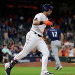 Brantley homers in 13th, Astros down Mariners