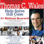 A 2001 FBI poster offered a $1 million reward for help in solving the murder of Thomas Wales. (FBI)