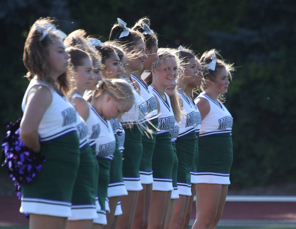 Glacier Peak beat Edmonds-Woodway 35-14, in the season opening football game for both teams, at Edmonds Stadium on Friday, Sept. 6, 2019 in Edmonds, Wash. (Andy Bronson / The Herald)