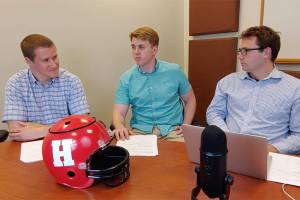 Herald writers (left to right) Cameron Van Til, Zac Hereth and Josh Horton recap Weeka of the prep football season. (The Herald)