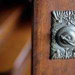 The original doorbell of The Hendrie House of 1902 in Snohomish and part of the upcoming historic homes tour. (Kevin Clark / The Herald)                                The original doorbell of the Hendrie House. (Kevin Clark / The Herald)