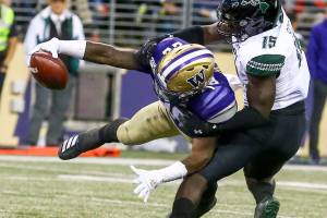 Huskies rebound from loss, smash Hawaii