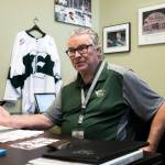 Silvertips general manager Garry Davidson in his office on Sept. 12 at Angel of the Winds Arena in Everett. (Olivia Vanni / The Herald)