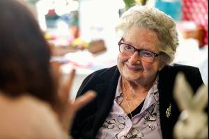 Everetts LaVerne Bunney, who celebrated her 110th birthday with her big family in April, died Sept. 16. What a good example she was, her daughter said. (Dan Bates / The Herald)