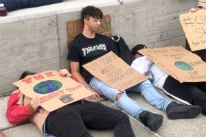 A Global Climate Strike “Die-In”