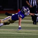 Lake Stevens trounces Monroe 73-28 Friday night at Lake Stevens High School on September 20, 2019. (Kevin Clark / The Herald)