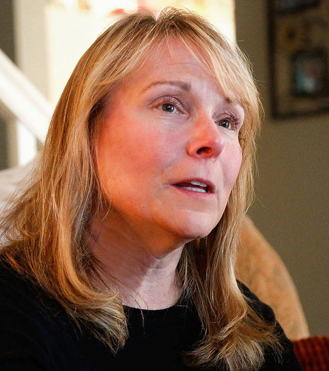 Susan Zahler, 59, of Bothell talks about her life since she and her daughter survived the Las Vegas shooting that left 58 dead and hundreds wounded at the outdoor concert Oct. 1, 2017. (Dan Bates / The Herald)