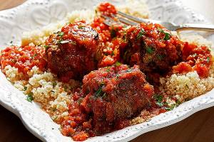 Tomato sauce and oats give these turkey meatballs a fresh twist