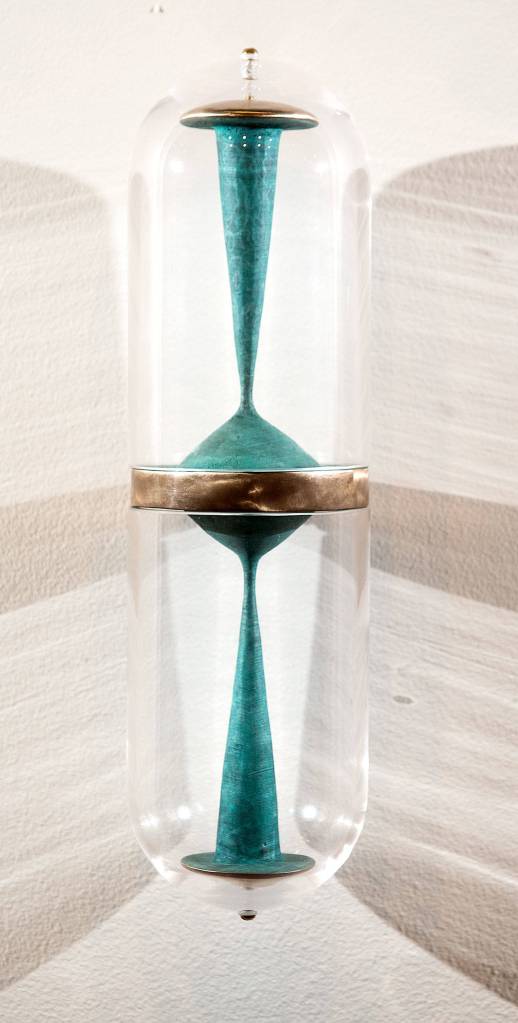 See the sculpture Above & Below in Henry Jackson-Spiekers exhibit at the Russell Day Gallery. (Andy Bronson / The Herald)