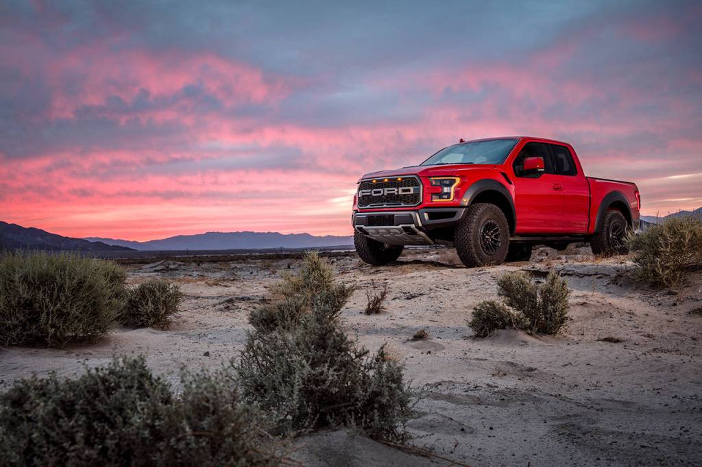 The 2019 Ford F-150 Raptor is powered by a 450-horsepower twin-turbo V6 engine paired with a 10-speed automatic transmission. (Manufacturer photo)